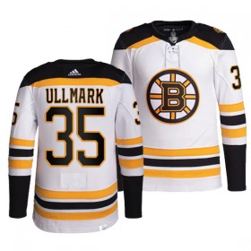 Boston Bruins Trikot Linus Ullmark 35 Adidas Weiss Authentic - Herren